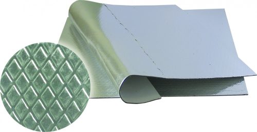 Zajcsillapító, Rezgéscsillapító öntapadós bitumen lap - Alukasírozott hőtükrös 50X50 | BOLL