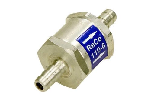 Üzemanyag csőszelep, Visszacsapó szelep – 6 mm