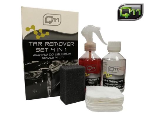Q11 – kátrány eltávolító készlet / kátrányoldó szett – 4 az 1-ben