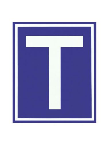 Matrica Tanuló vezető T betű – kék
