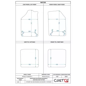   Méretpontos szövetszőnyeg garn. RENAULT KANGOO 1997-2008 – Custo Pol