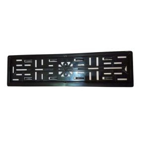 Rendszámkeret / rendszámtábla tartó, fekete SZGK oldalról bedugós - RSZ1