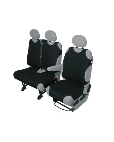 Trikó üléshuzat VAN 2+1 ülésre – Fekete – 2db – KEGEL