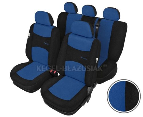 Üléshuzat SPORTLINE+ összes ülésre ( kék-fekete) - KEGEL