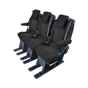   Méretpontos üléshuzat Ford Tourneo Custom 2018.06.–2023 hátsó 3 személyes 1+1+1 ülésre 2. vagy 3.sor – TAILOR MADE – KEGEL