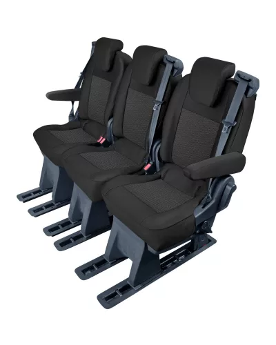 Méretpontos üléshuzat Ford Tourneo Custom 2018.06.–2023 hátsó 3 személyes 1+1+1 ülésre 2. vagy 3.sor – TAILOR MADE – KEGEL