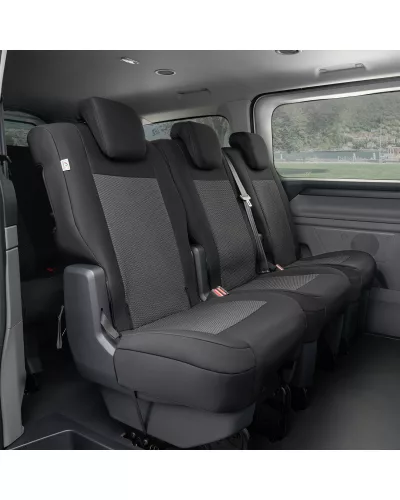 Méretpontos üléshuzat Ford Tourneo Custom II. 2023-tól hátsó 3 személyes 1+1+1 ülésre 2. sor – TAILO