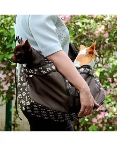 Kutyahordozó táska Beverly Hills L barna – KEGEL