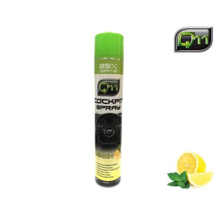 Q11 | műszerfalápoló & tisztító habspray | citrom illat | matt hatás | 750 ml - main