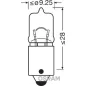 Izzó MINI 12V 6W (10db) – OSRAM