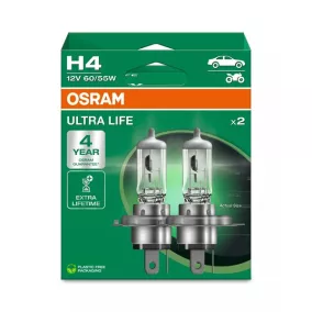 Izzó H4 12V 60/55 Ultra Life (2db) – OSRAM