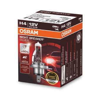 Izzó H4 12V 60/55 Night Breaker Silver | OSRAM