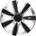 Dísztárcsa 16" GTX Carbon Black/Silver - 4 darabos szett