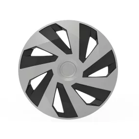   Dísztárcsa 14" VECTOR Silver Black – 4 darabos szett