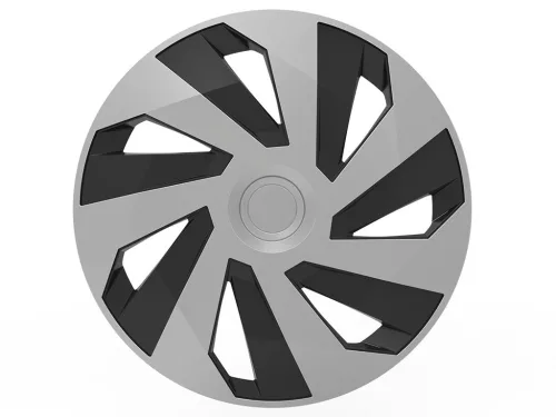 Dísztárcsa 14" VECTOR Silver Black – 4 darabos szett