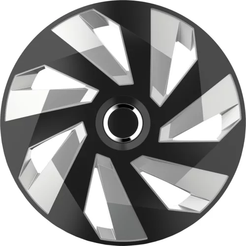 Dísztárcsa 16" VECTOR RC Black/Silver – 4 darabos szett