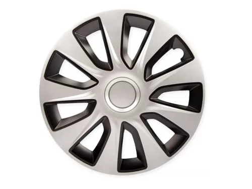 Dísztárcsa 17" STRATOS Silver/Black | 4 darabos szett