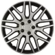 Dísztárcsa 16" Dakar Silver Black – 4 darabos szett