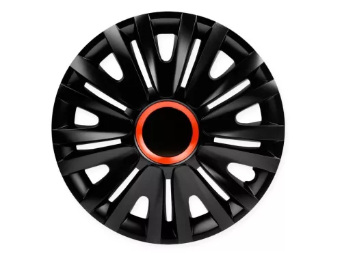 Dísztárcsa 14" ROYAL Red Ring Black – 4 darabos szett