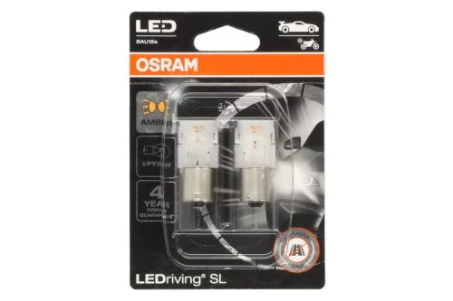 LED Izzó PY21W sárga (2db) – OSRAM