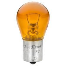 Izzó 24V PY21W (sárga) | BAU15S | Hella