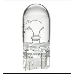 Izzó 12V W3W üveg - W2,1x9,5d - Hella