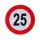 Matrica Sebességkorlátozás 25 km/h – 15 cm