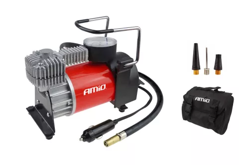 Autós kompresszor nyomásmérővel 12V ACOMP-03 – AMIO 