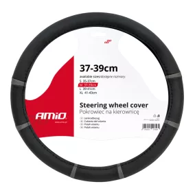 Kormányvédő M Ø 37–39 cm fekete/szürke – AMIO