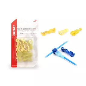   Gyorscsatlakozó autóvillamossági vezetékekhez, T-típus 04-6mm2 24A 5 db – AMIO
