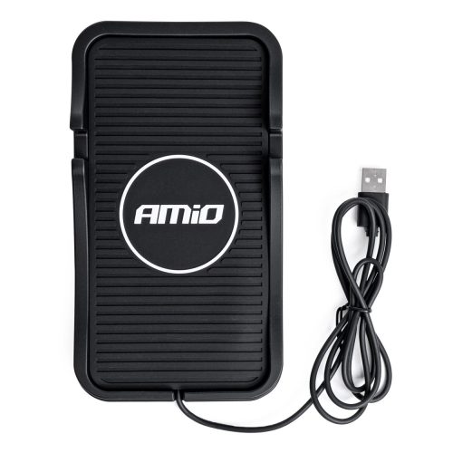 Vezeték nélküli indukciós autós telefontöltő 15W AMIO-03145