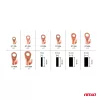 Körsaru és zsugorcső készlet, réz kábelsaru készlet 180 db – AMIO
