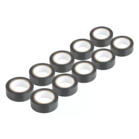   Szigetelőszalag 10 darabos fekete készlet 19 mm × 10 m × 0,13 mm PVC – AMIO