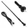Antenna autótetőre 34 cm 5 mm adapter ANT02 – AMIO