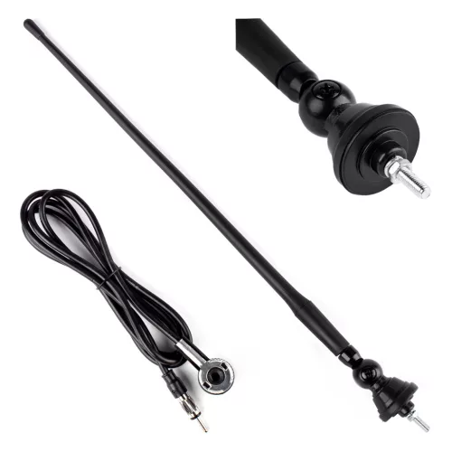 Antenna autótetőre 34 cm 5 mm adapter ANT02 – AMIO