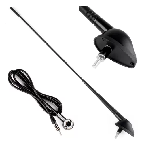 Antenna autótetőre dönthető 40 cm 5 mm adapter ANT03 – AMIO