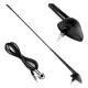 Antenna autótetőre dönthető 40 cm 5 mm adapter ANT03 – AMIO