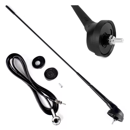 Antenna autótetőre dönthető 40 cm 5 mm adapter ANT06 – AMIO