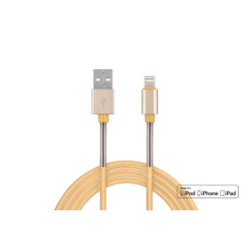   Töltőkábel / Telefon gyorstöltő és adatkábel USB-Lightning iPhone iPad 1 m 2,4A – AMIO