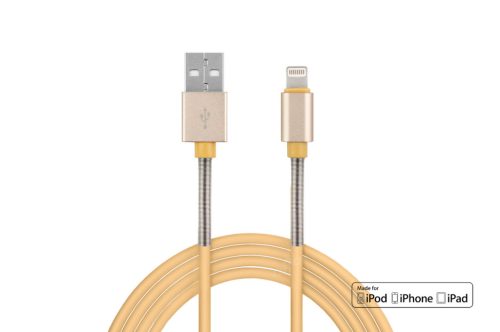 Töltőkábel / Telefon gyorstöltő és adatkábel USB-Lightning iPhone iPad 1 m 2,4A – AMIO