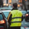 Sárga XXL fényvisszaverő figyelmeztető láthatósági mellény – AMIO