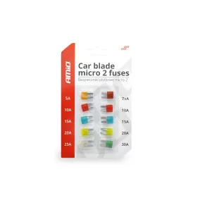   Biztosíték készlet MICRO2 autóbiztosítékok 10 db-os készlet – AMIO