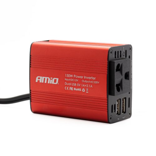 Inverter 12V/230V 150W/300W 2xUSB PI01 – AMIO