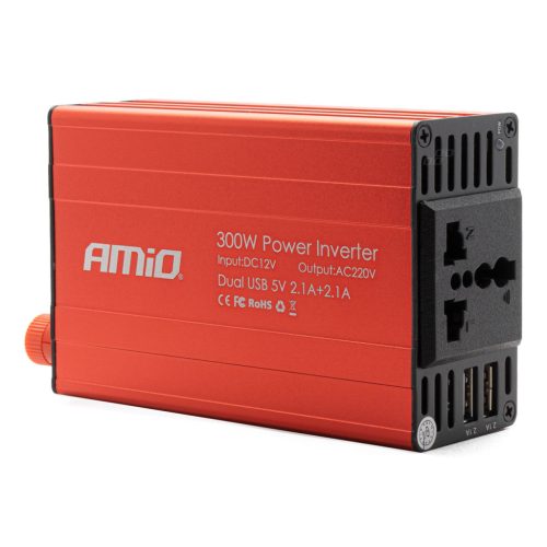 Inverter 12V/220V 300W/600W 2xUSB PI03 – AMIO