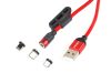 MULTIKABEL Mágneses USB kábel 3 az 1-ben Lightning USB-C micro USB 1 m UC-8 – AMIO