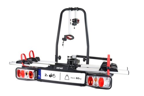 Kerékpárszállító / Kerékpártartó vonóhorogra e-Bike - 2 kerékpárhoz TBC-02/2 – AMIO