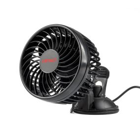   Ventilátor 12V szivargyújtós 1x11,5 cm (4,5") átmérőjű tapadókorongos, szélvédőre – AMIO