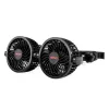 Ventilátor 12V szivargyújtós 2x10 cm (4") átmérőjű állítható rotorral, fejtámlára – AMIO