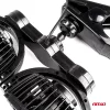 Ventilátor 12V szivargyújtós 2x10 cm (4") átmérőjű állítható rotorral, praktikus csipesszel – AMIO