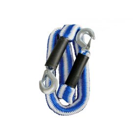 Vontatókötél 2,5 tonna – rugalmas, karabinerrel